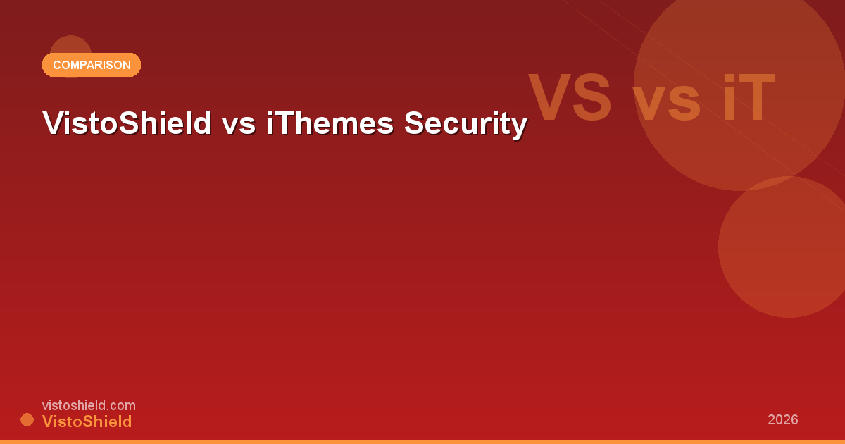VistoShield vs iThemes Security: Detailed Comparison (2026)