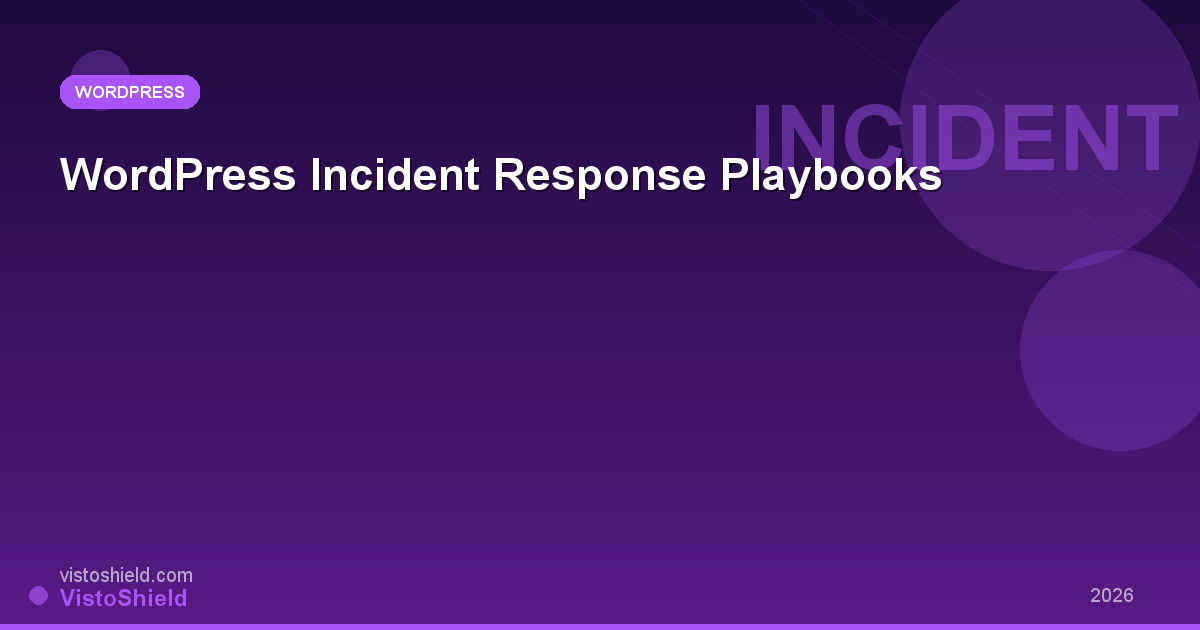 WordPress Incident Response: How to Build a Security Playbook